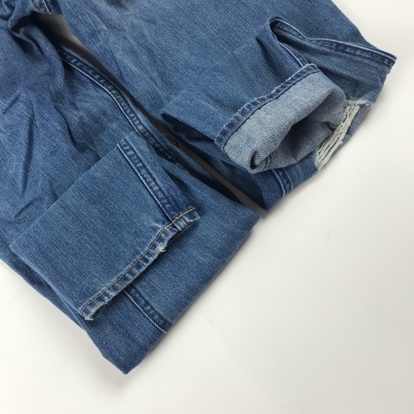 Hollister Button Fly Destroyed Boyfriend Jeans - Picture 5 of 8